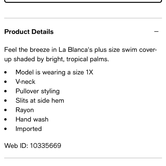 $109 La Blanca In the Moment tropical floral swim coverup. Lightweight. Sz Large - Picture 3 of 14